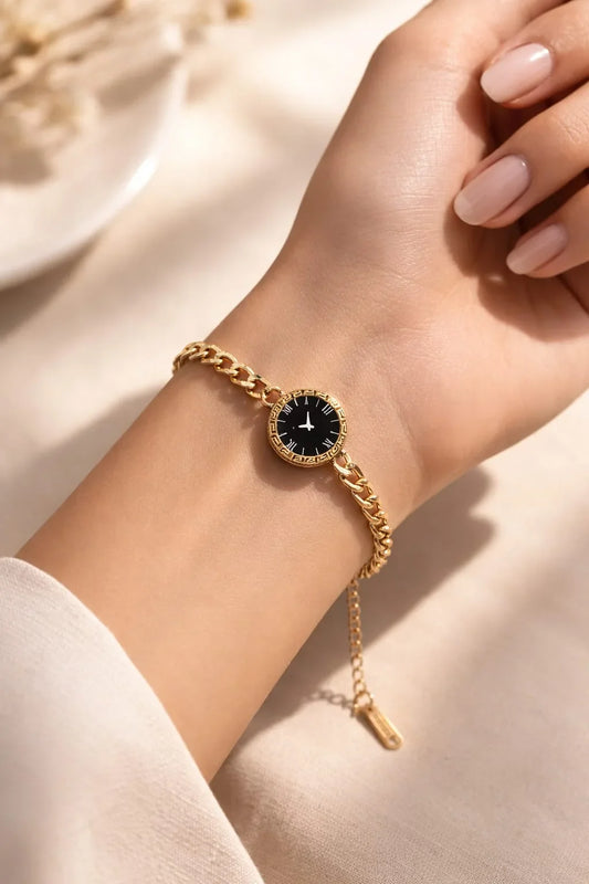 Elegant Gold Watch Bracelet