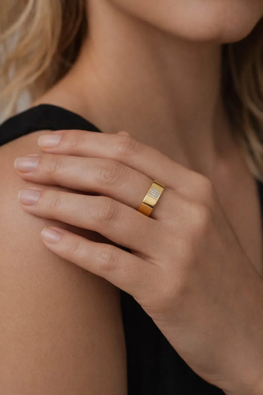 Imperial Square Diamond Ring