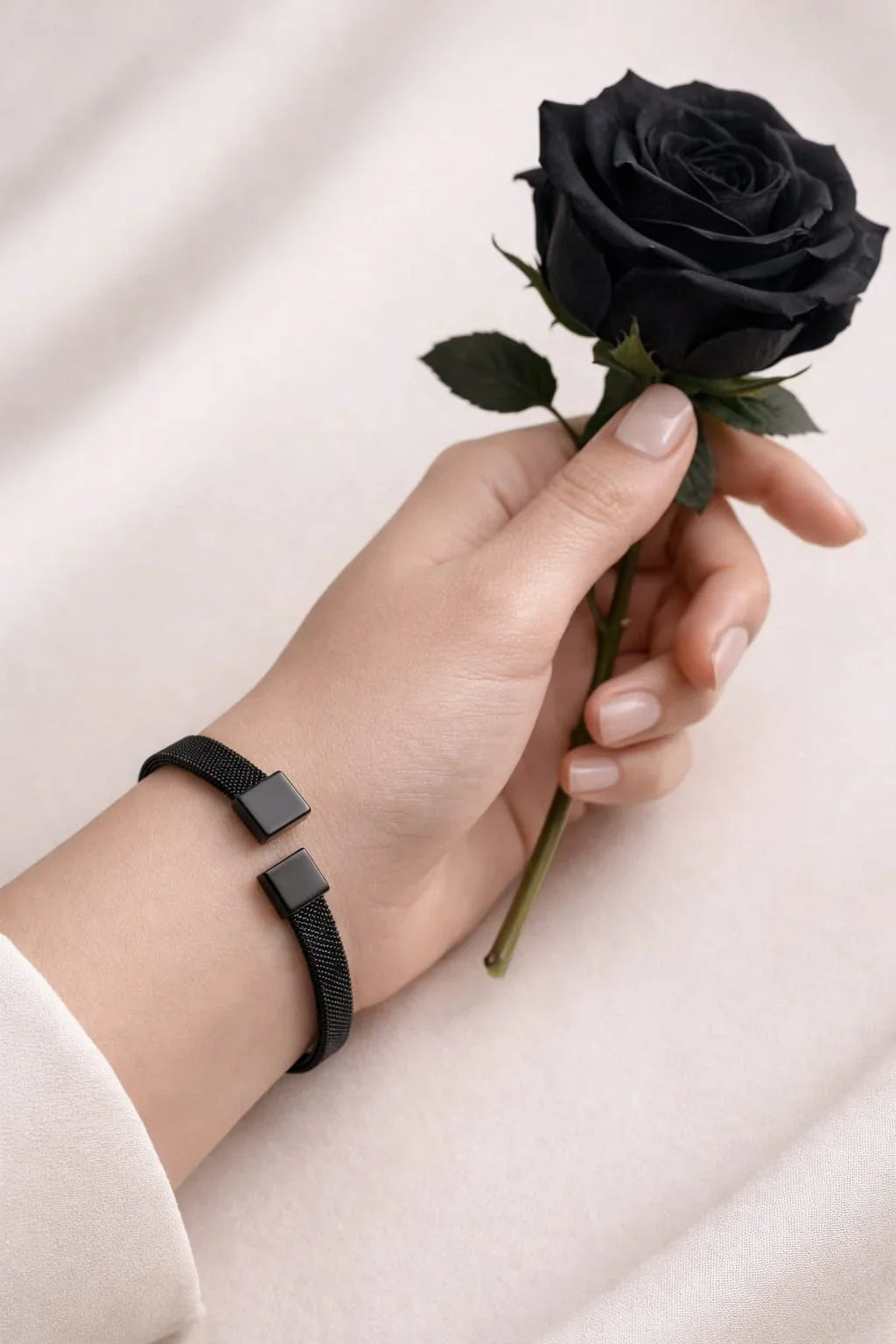 Classic Black-Tone Unisex Bracelet