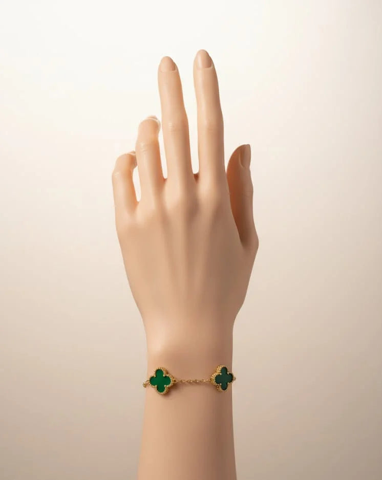 Emerald Clover Bracelet