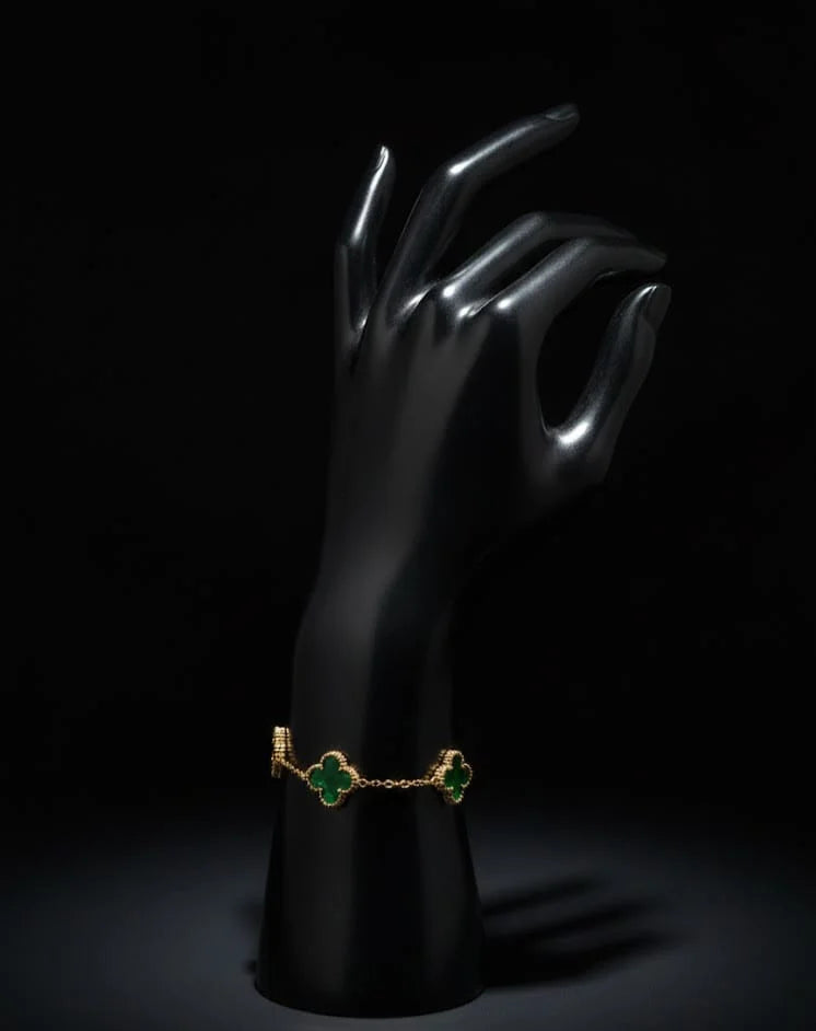 Emerald Clover Bracelet