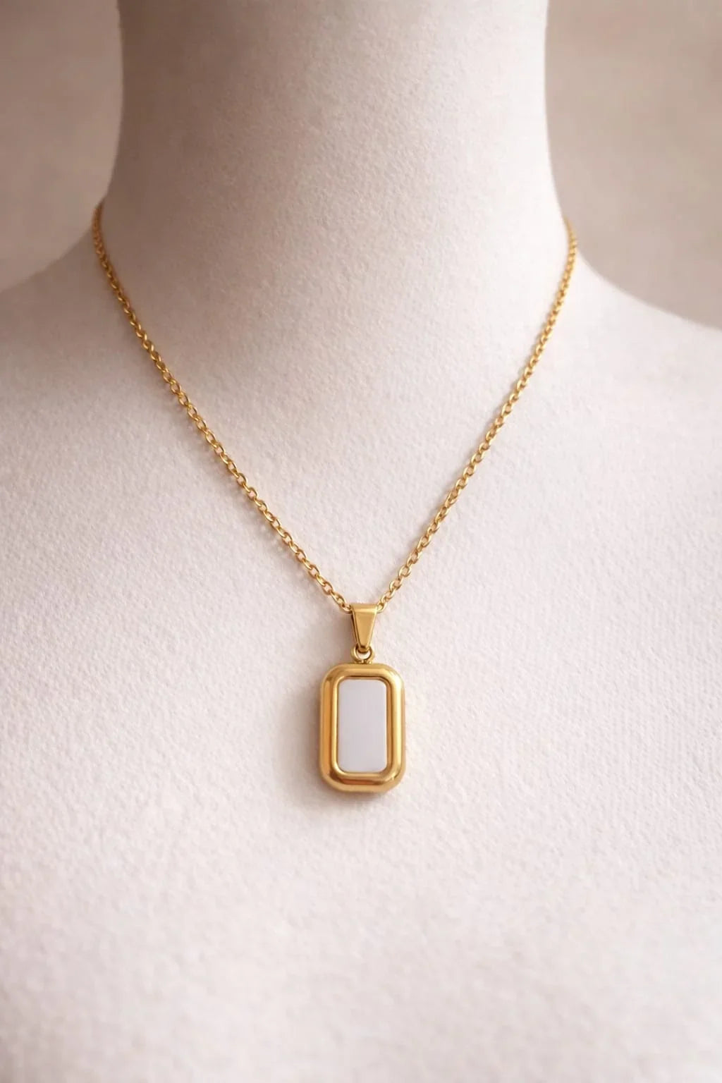 Aurora Frame Pendant Necklace