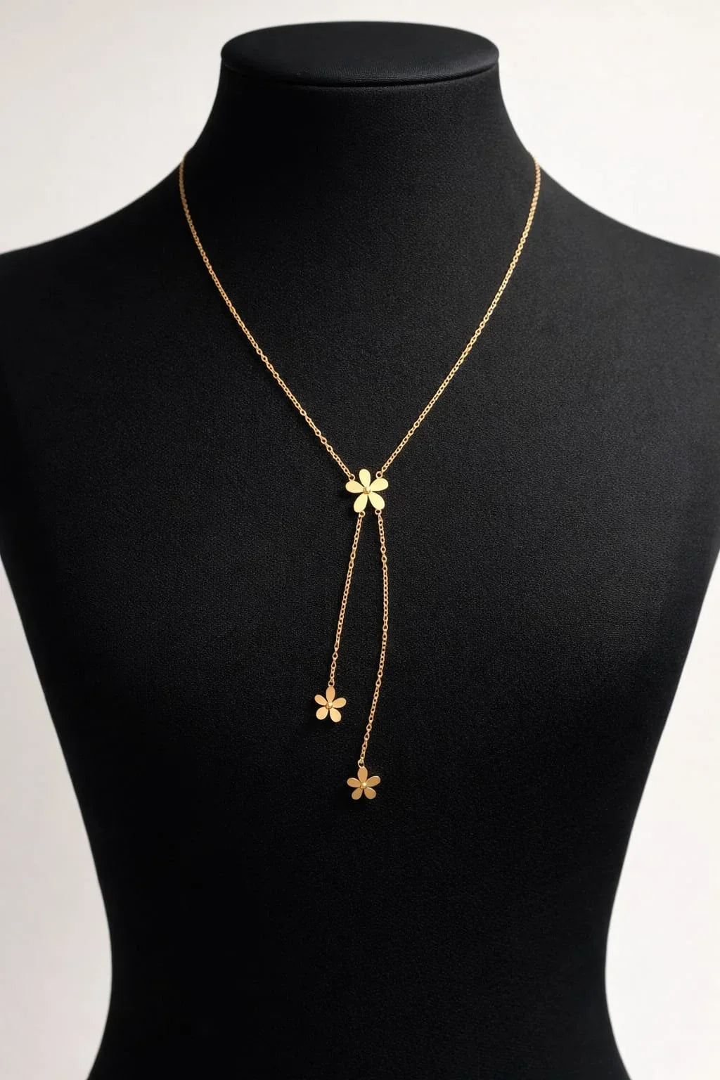 Gold-Tone Floral Lariat