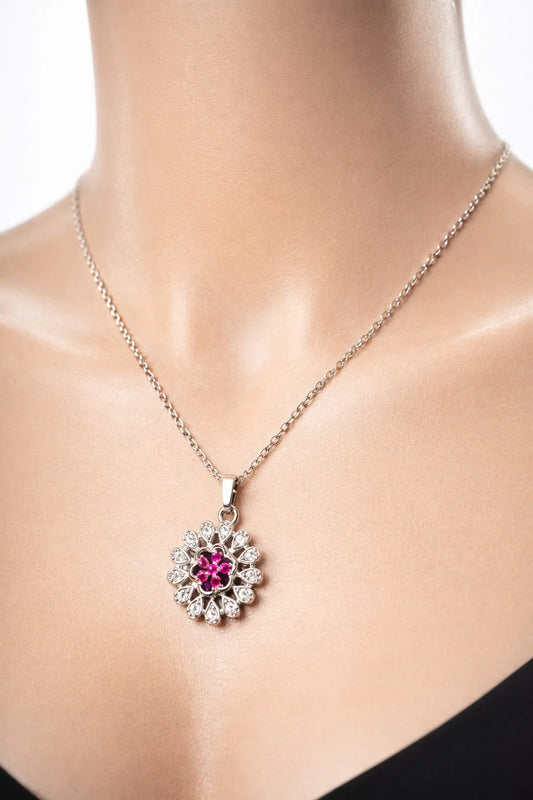 Pink Petal Radiance Pendant